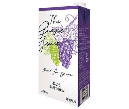 Matières alimentaires locales 100% jus de raisin Paquet papier 1000 ml x 6 pièces 