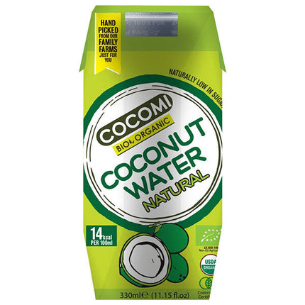 Mitoku Cocomi Organic Coconut Water 330ml Paper Pack x 12 Bottles 