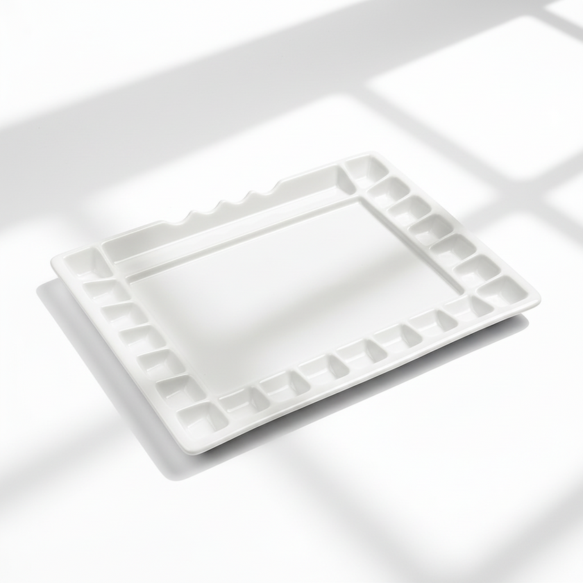 21 Wells Ceramic Color Tray Palette 12