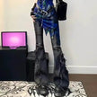 Fashion American Slightly Flared Baggy Jeans Pant Women