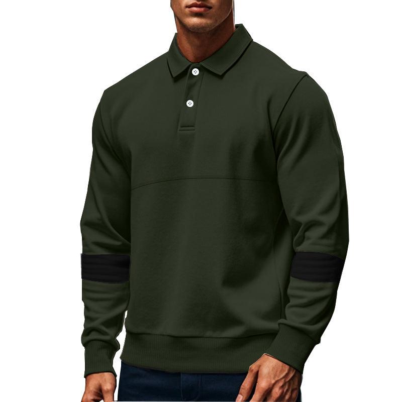 Mens Polo Shirts – Color-Match Casual Polyester Blend Polo