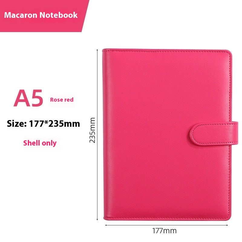 A5 PU Leather Notebook Binder Shell – Macaron Colours | 11 Colours