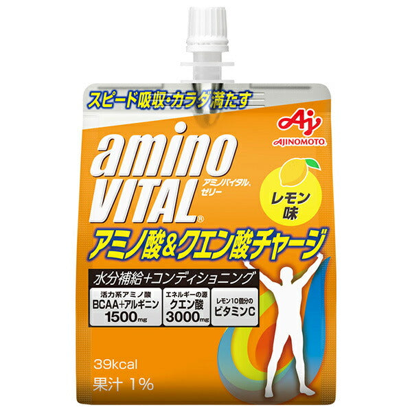 Ajinomoto Amino Vital Jelly Amino Acid & Citric Acid Charge 180g pouch x 24 pieces [Shipped in Japan]