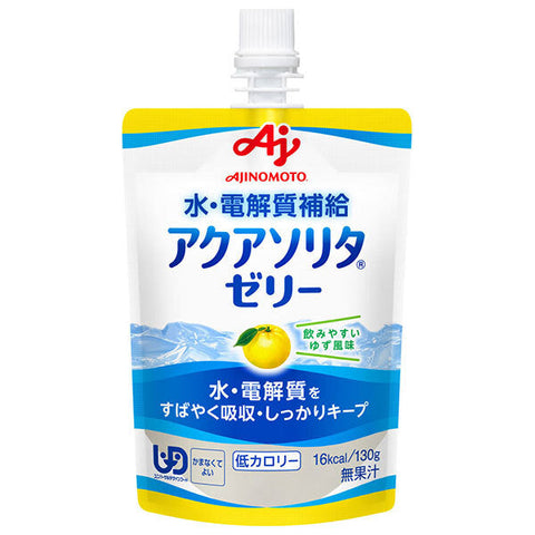 Ajinomoto Aqua Sorita Jelly Saveur Yuzu Pochette 130g x 30 pièces 
