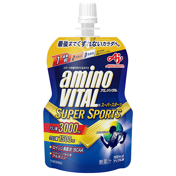 味の素 アミノバイタルゼリー SUPER SPORTS(スーパースポーツ) 100gパウチ×24本入【日本出荷】