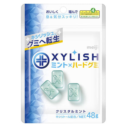 Meiji Xylish Gummy Crystal Mint 48g x 10 bags 