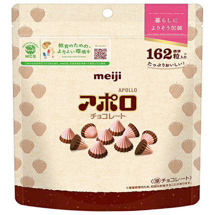 Meiji Apollo simple packaging large capacity pouch 226g x 10 bags [shipped in Japan]