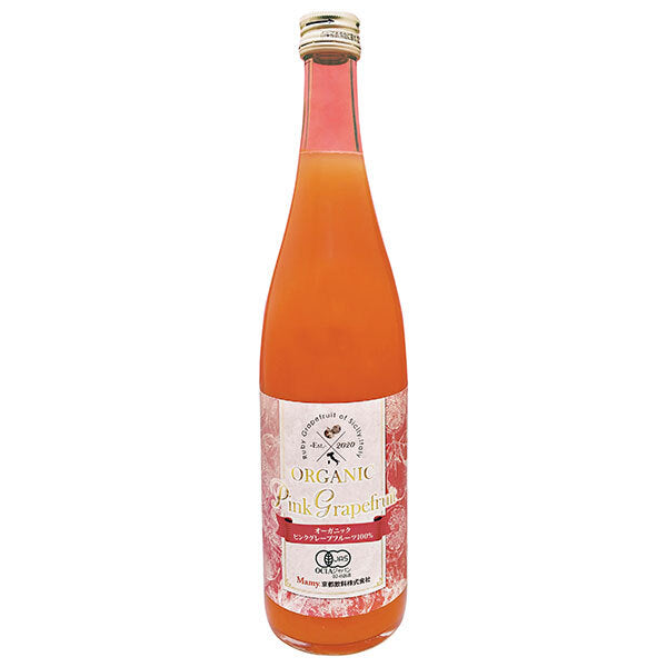 [11/25~ 10% off all products!!] Kyoto Drink Organic Pink Grapefruit 100% 720ml bottle x 12 bottles