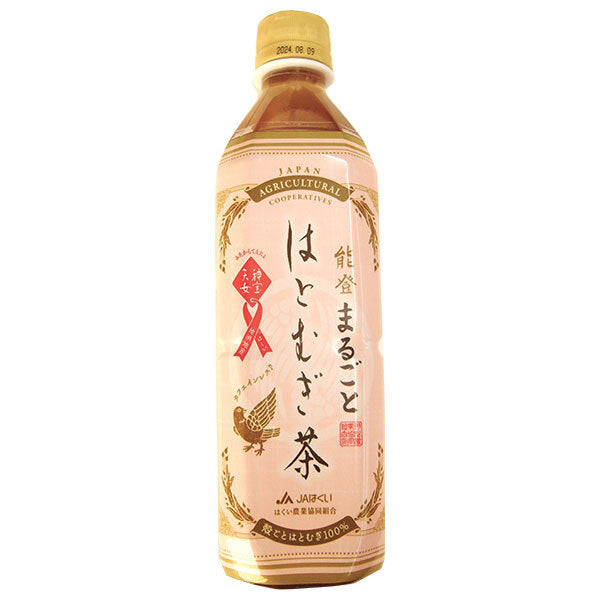 JA Hakui Shinpo Tennyo Barley Tea 500ml PET Bottles x 24 [Ships from Japan]