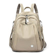 Large Capacity Soft Leather Student Backpack Trendy Travel Bag