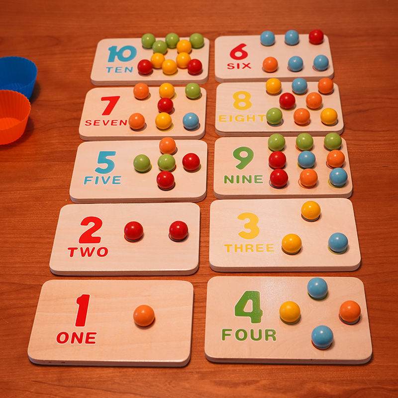 Early Child Education Number Cognitive flash card