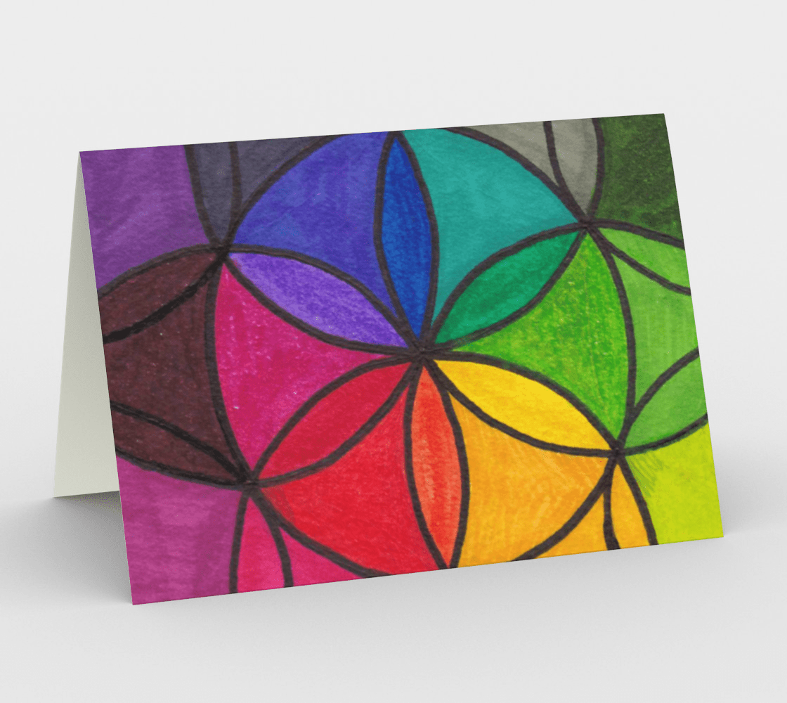 Set of 3 Blank Greeting Cards | 5 x 7 | Colour