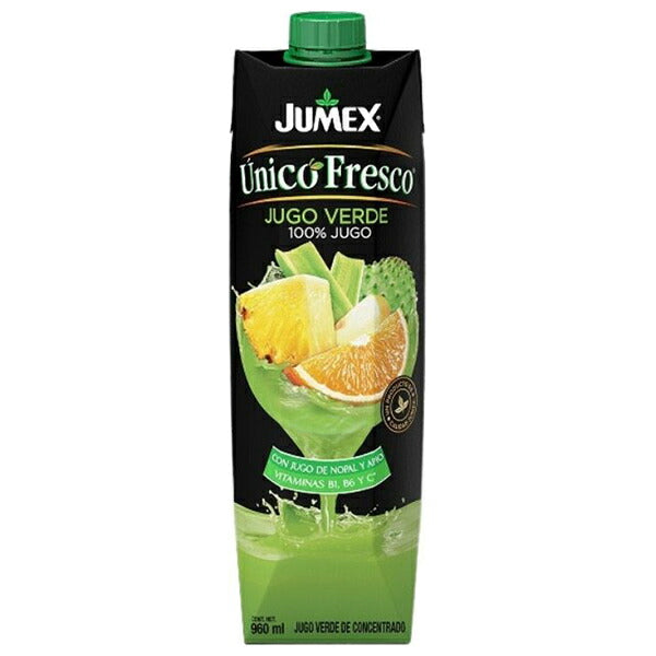 Altex Asia Green Juice, jus de cactus en purée, 960 ml, boisson en carton, lot de 12.