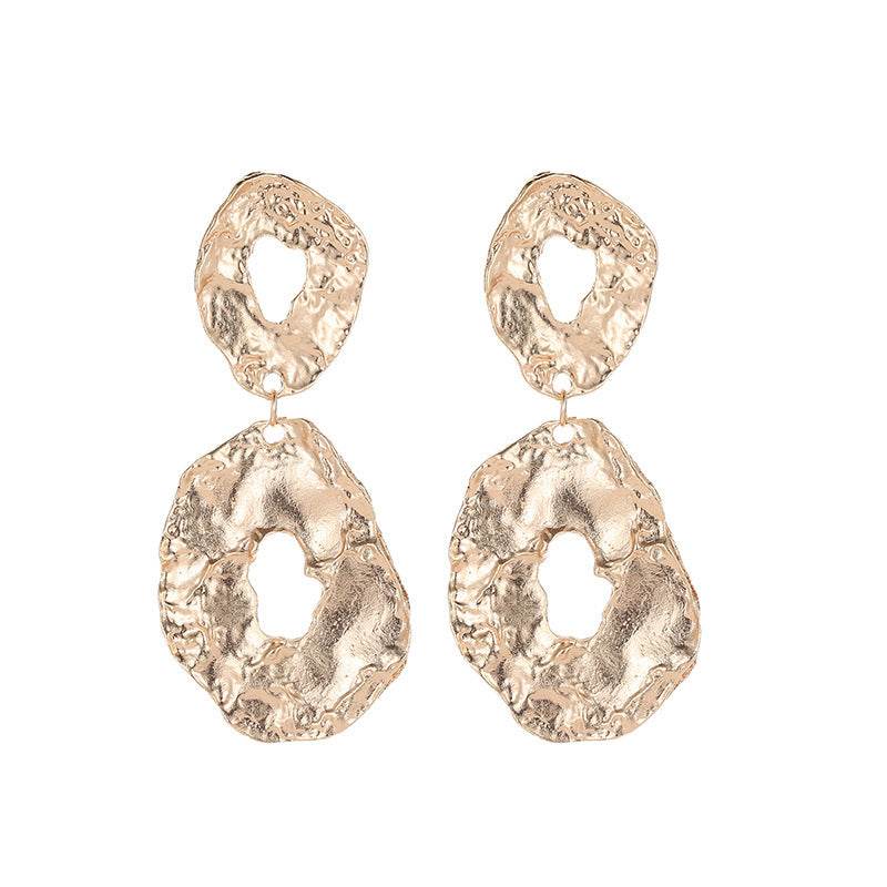 Jewelry Baroque Alloy Geometric Irregular Earrings