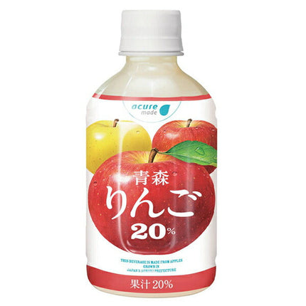 JR East acure made Aomori Apple 20% 280ml PET bottle x 24 bottles 