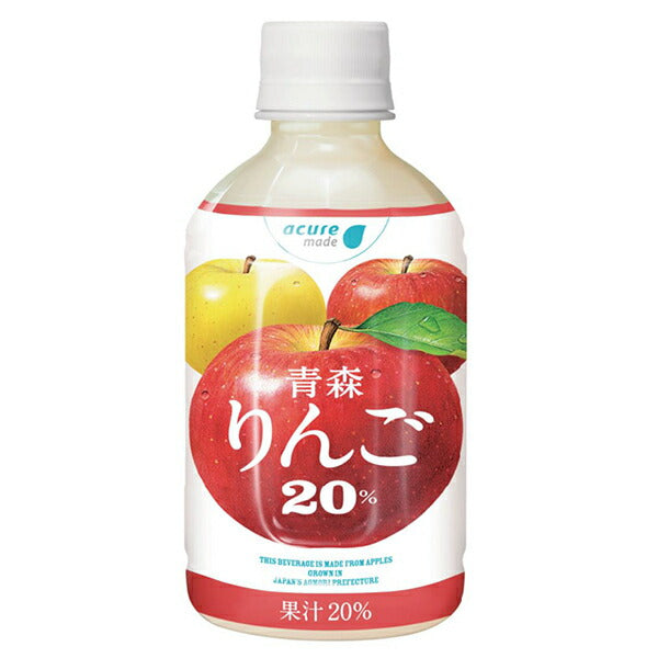 [Best before date: July 21, 2026 or later] Shikoku Kensho acure made Aomori apple 20% 280ml plastic bottles x 24 bottles [shipped in Japan]