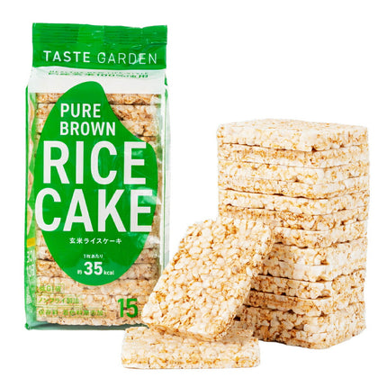 TASTEGARDEN Pure Brown Rice Cake Brown Rice Cake 15 Pieces x 1 Bag [Shipped in Japan]
