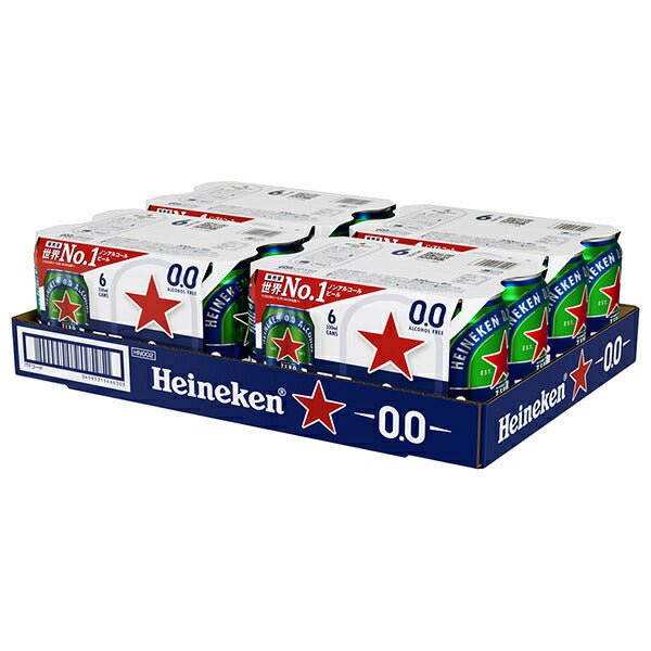 Heineken Heineken 0.0 Standard 6 can pack 330ml cans x 6 bottles x 4 packs [shipped in Japan]