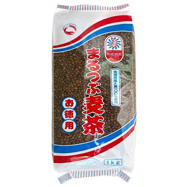 Sanei Kousan Saga Prefecture Whole-Grain Barley Tea Value Pack 1kg x 12 Bags [Ships from Japan]