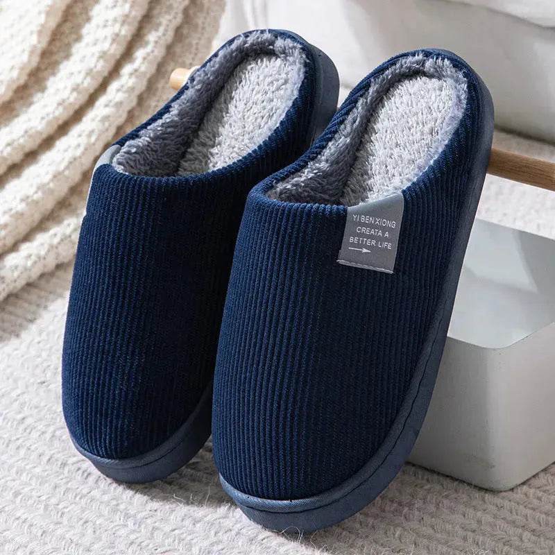 Winter Non-slip Plus Velvet Cotton Slippers