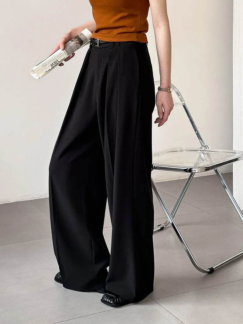 Corporate Wide Leg Pant Office Work Trouser Women