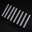Men's Silver Electroplated Tie Clip – 25 Line Pattern Styles, 5cm Flat Head Business Tie Bar | Canada & USA