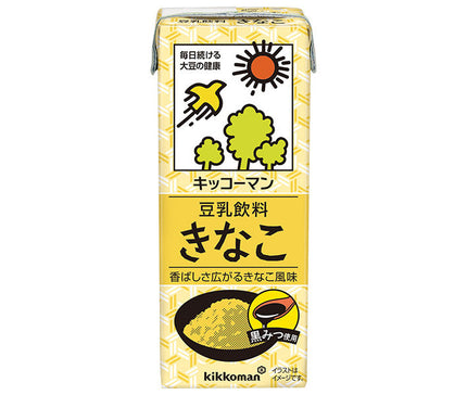 Kikkoman Soy Milk Drink Kinako 200ml Paper Pack x 18 