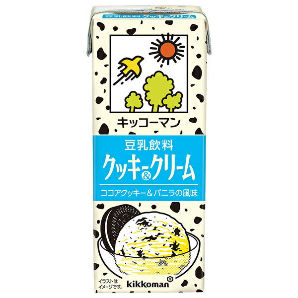 キッコーマン 豆乳飲料 クッキー&クリーム 200ml紙パック×18本入【日本出荷】