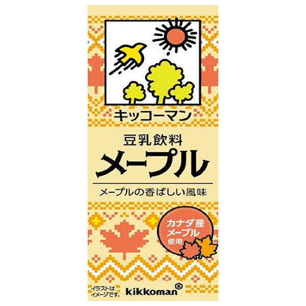 キッコーマン 豆乳飲料 メープル 200ml紙パック×18本入【日本出荷】