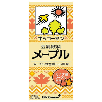 キッコーマン 豆乳飲料 メープル 200ml紙パック×18本入【日本出荷】