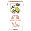 Kikkoman soy milk drink black tea 1000ml paper carton x 12 (6 x 2) bottles 