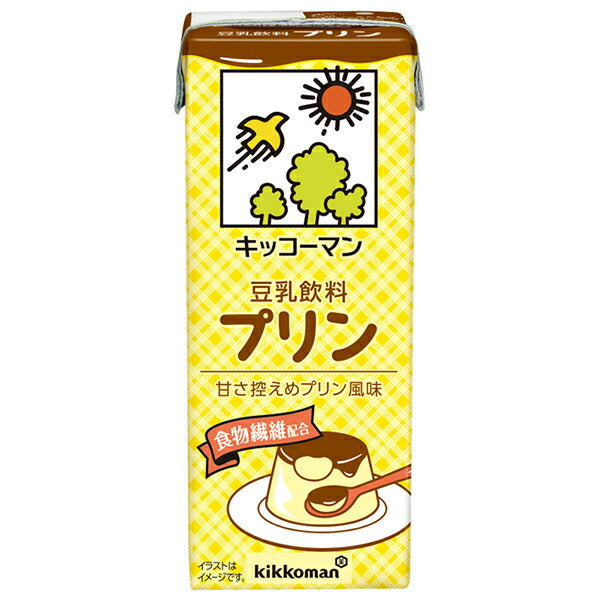 Kikkoman pudding à boisson au lait de soja 200 ml paquet papier x 18 pièces 