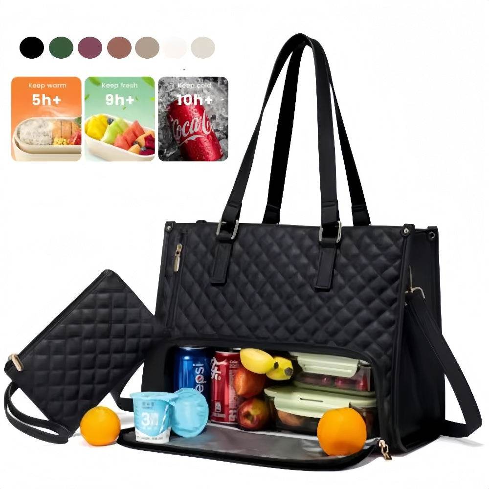 Women's Insulated Lunch Bag Handbag – Thermal Work Tote