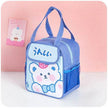 Portable Insulated Kitty Cartoon Preschool Lunch Bag for Kids