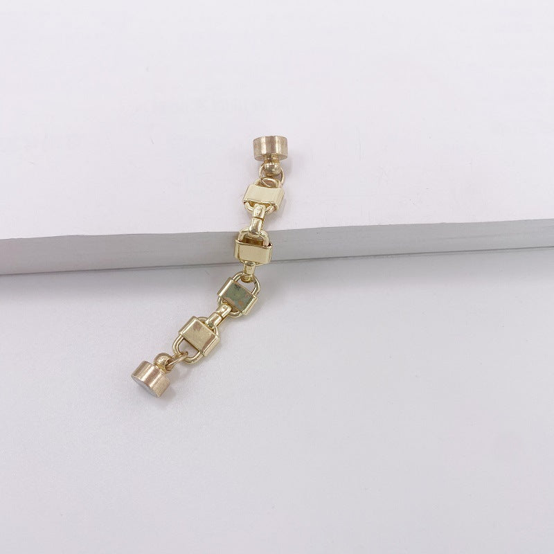 Chain Metal Magnetic Ear Bone Clip Earrings – No Piercing Vintage Alloy in Gold, Silver & Black