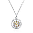 Open Round Hollow Perfume Box Necklace