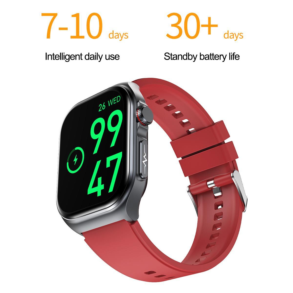 Smart Watch Women Men 2.0 Display - Waterproof Fitness Tracker With Bluetooth Call Answer, 24 -7 Heart Rate Sleep Monitor, Pedometer Fashion Gift For Her