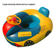 Large Thickened Car Boat Swimming Ring with Canopy | Kids Inflatable Pool Float Canada