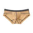 Ice Silk Men's Summer Breathable Solid Color Pouch Brief Underwear