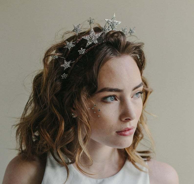 Five Pointed Star Double Row Crown