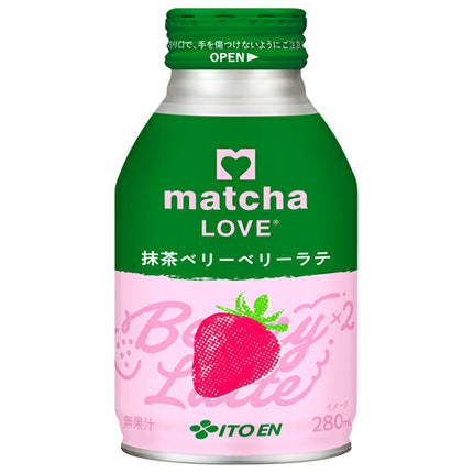 Itoen matcha LOVE Matcha Berry Berry Latte 280ml bottle can x 24 bottles [shipped in Japan]