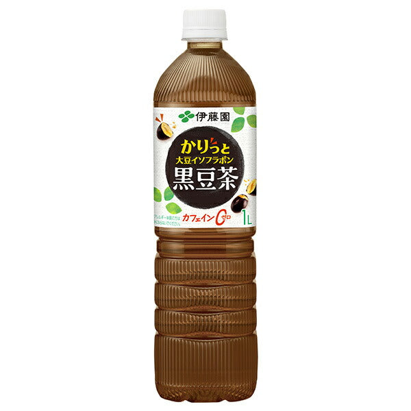 伊藤園 かりっと 大豆イソフラボン 黒豆茶 1Lペットボトル×12本入【日本出荷】