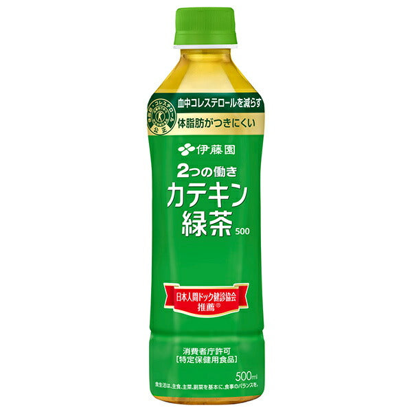 ITO EN 2 Functions Catechin Green Tea Food for Specified Health Uses Special Insurance 500ml PET Bottle x 24 [Shipped in Japan]