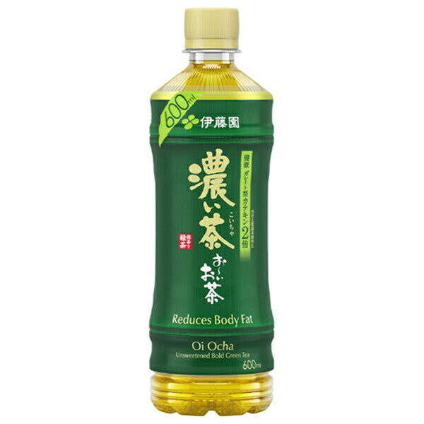 伊藤園 お~いお茶 濃い茶【手売り用】 600mlペットボトル×24本入【日本出荷】