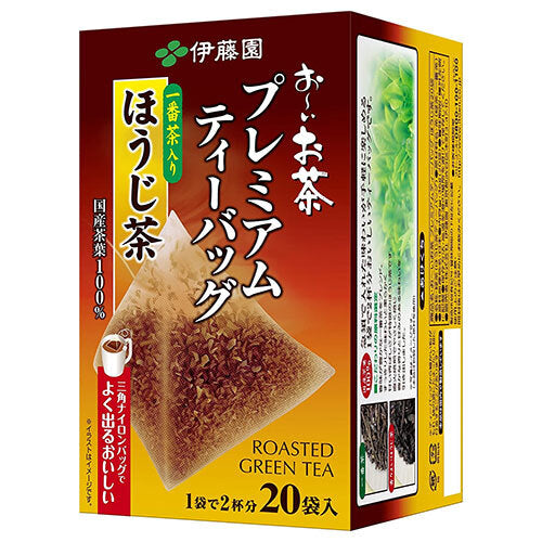 Itoen Oi Ocha Premium Tea Bag Hojicha with Ichibancha 20 bags x 4 bags [Shipped in Japan]