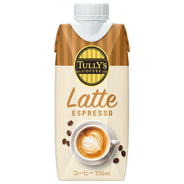 Itoen Tully's Latte Espresso 330ml paper pack x 12 bottles [shipped in Japan]