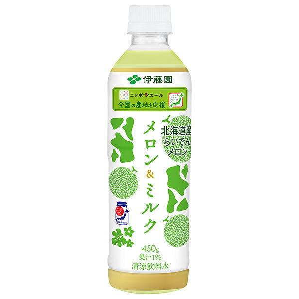 Itoen Nippon Ale Melon & Milk 450g plastic bottle x 24 bottles [shipped in Japan]