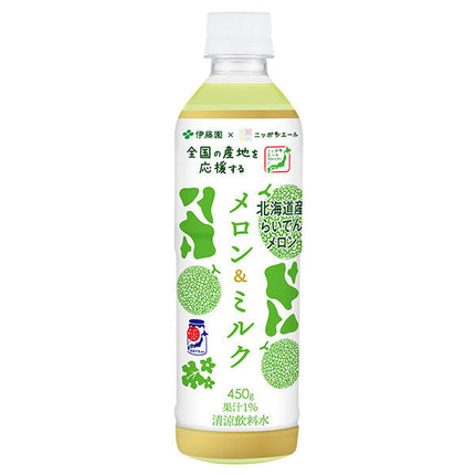 [12/25~5% de réduction sur tous les produits !!] Itoen Nippon Ale Melon & Milk 450g bouteilles en plastique x 24 bouteilles