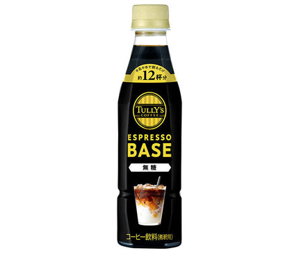 Itoen Tully's Coffee Espresso Base Sans Sucre Bouteilles PET de 340 ml x 12 bouteilles