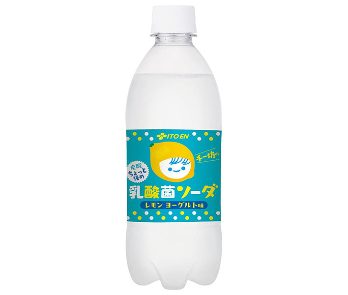 Itoen Chibo's Soda à bactéries lactiques à saveur de yaourt au citron légèrement fort, bouteille PET de 500 ml x 24 bouteilles 